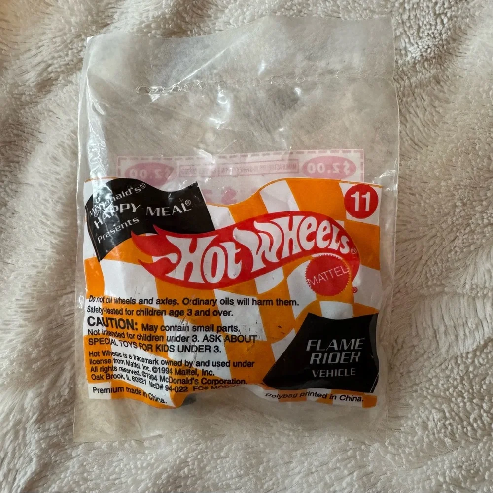 McDonalds Happy Meal Toy Hot Wheels Flame Rider‎ Series #11 New Sealed 1995